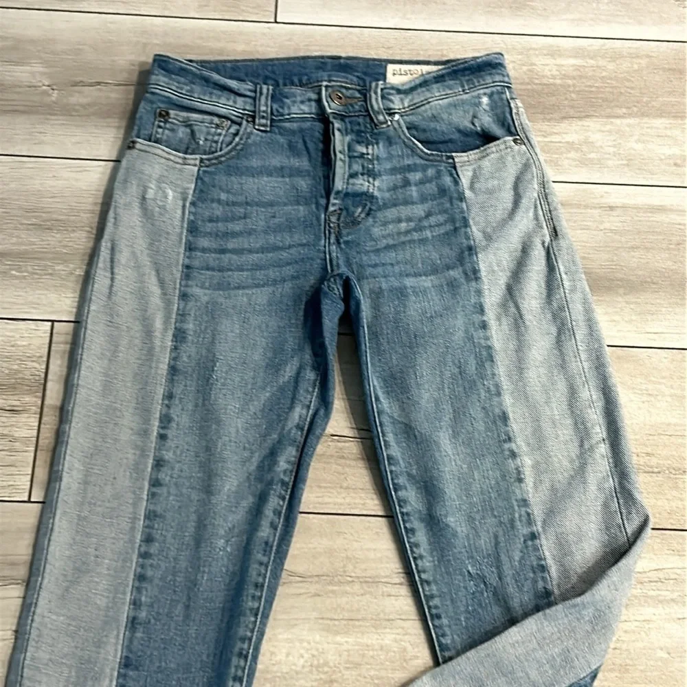 Pistola two tone Colorblock Denim Jeans size 24